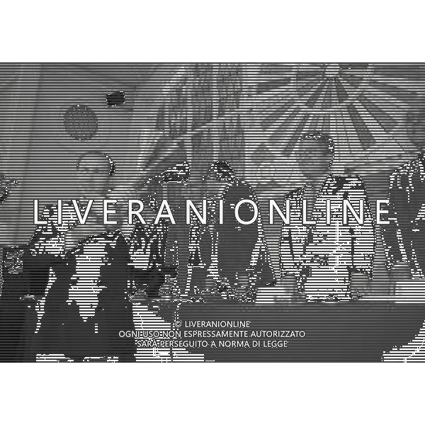 1992-1993 MILANO ASSEMBLEA DEI PRESIDENTE DI LEGA SERIE A CON PREMIAZIONI HOTEL GALLIA NELLA FOTO SILVIO BERLUSCONI AG ALDO LIVERANI SAS
