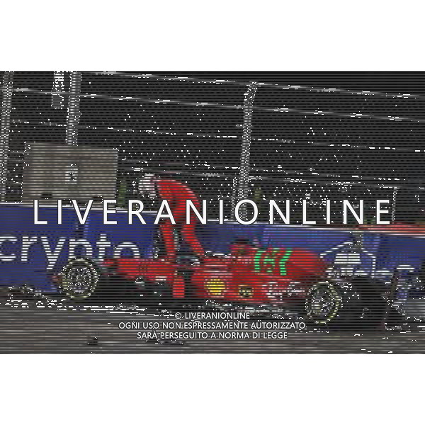 Charles Leclerc (MON) Ferrari SF-21 after he crashed in the second practice session. 03.12.2021 Formula 1 World Championship, Rd 21, Saudi Arabian Grand Prix, Jeddah, Saudi Arabia, Practice Day. - www.xpbimages.com, EMail: requests@xpbimages.com © Copyright: Moy / XPB Images/AGENZIA ALDO LIVERANI SAS - ITALY ONLY EDITORIAL USE ONLY