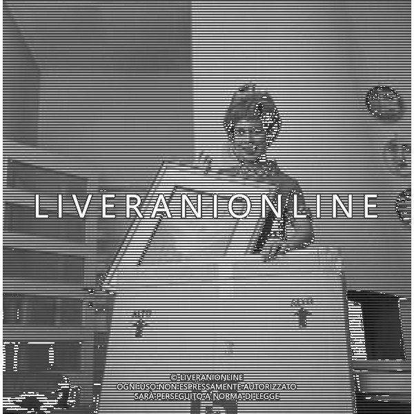 RETROSPETTIVA ROSANNA VAUDETTI ANNUNCIATRICE TELEVISIVA INCINTA DEL SECONDO FIGLIO A MILANO NEL 1969 ©Archivio Giovanni Liverani/AGENZIA ALDO LIVERANI SAS
