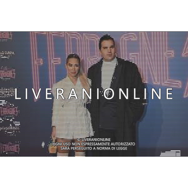 ¬© TVRG Photocall The Ferragnez nella foto Baby K cantante con il fidanzato Edoardo Dionea Cicconi Milano 02-12-2021 Photocall presso il cinema Odeon di via Santa Radegonda per la premiere di The Ferragnez - La Serie il docu-reality con protagonisti Chiara Ferragni e Fedez foto Roberto Garavaglia/ag. Aldo Liverani sas/AGENZIA ALDO LIVERANI SAS