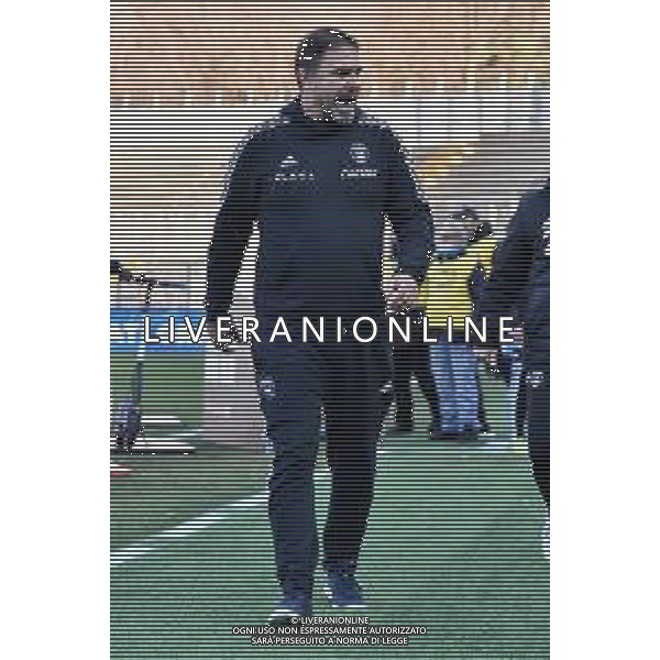 © TVRG Luca D\'Angelo allenatore Pisa Como vs Pisa Campionato Serie BKT - 16a giornata Como 05-12-2021 Stadio Giuseppe Sinigaglia foto Roberto Garavaglia/ag. Aldo Liverani sas