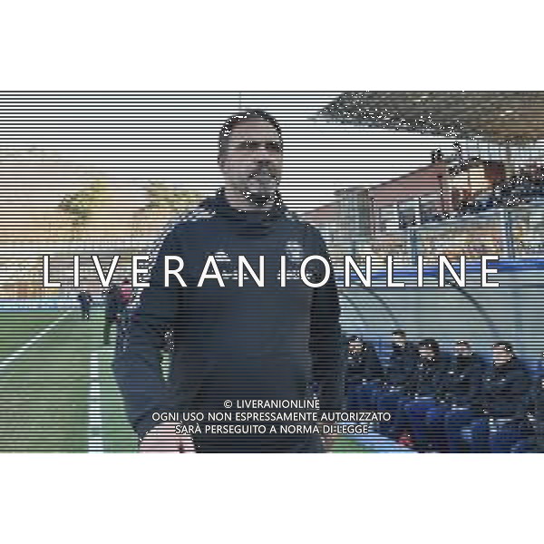 © TVRG Luca D\'Angelo allenatore Pisa Como vs Pisa Campionato Serie BKT - 16a giornata Como 05-12-2021 Stadio Giuseppe Sinigaglia foto Roberto Garavaglia/ag. Aldo Liverani sas
