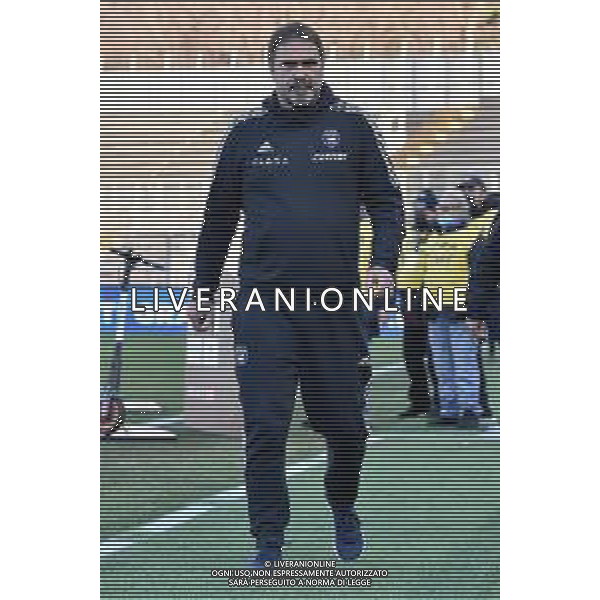 © TVRG Luca D\'Angelo allenatore Pisa Como vs Pisa Campionato Serie BKT - 16a giornata Como 05-12-2021 Stadio Giuseppe Sinigaglia foto Roberto Garavaglia/ag. Aldo Liverani sas