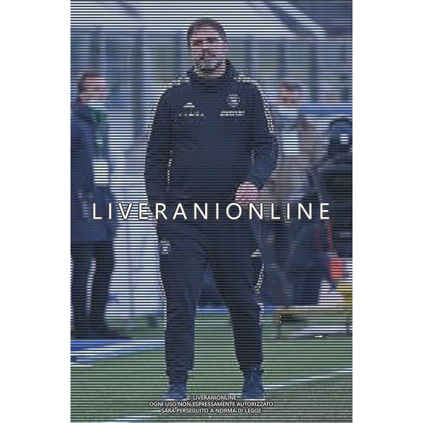 © TVRG Luca D\'Angelo allenatore Pisa Como vs Pisa Campionato Serie BKT - 16a giornata Como 05-12-2021 Stadio Giuseppe Sinigaglia foto Roberto Garavaglia/ag. Aldo Liverani sas