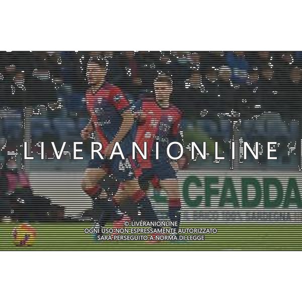 6-12-2021. Cagliari Calcio - Torino F.C.. 16° giornata Serie A calcio 2021-2022. Italia, Sardegna, Cagliari, Stadio Unipol Domus. Salvatore Moi/Aldo Liverani s.a.s. Nella foto: Andrea Carboni Cagliari, Razvan Marin Cagliari ©MOI/AGENZIA ALDO LIVERANI SAS