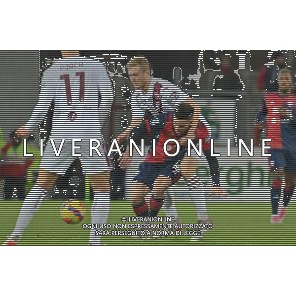 6-12-2021. Cagliari Calcio - Torino F.C.. 16° giornata Serie A calcio 2021-2022. Italia, Sardegna, Cagliari, Stadio Unipol Domus. Salvatore Moi/Aldo Liverani s.a.s. Nella foto: Marko Pjaca Torino, Nahitan Nandez Cagliari ©MOI/AGENZIA ALDO LIVERANI SAS