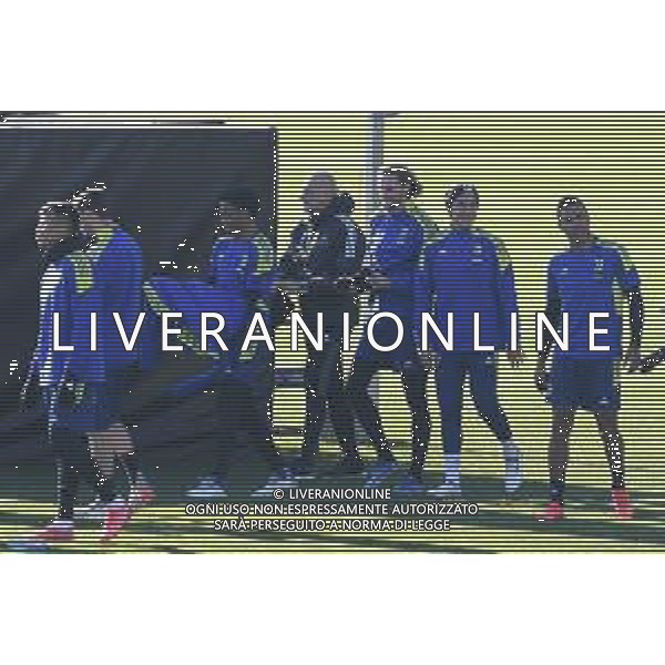 Torino 07.12.2021 Juventus Centre Continassa Allenamento rifinitura Champions League 2021/2022 ©Manuela Viganti/Ag. Aldo Liverani sas Nella foto: adrien rabiot, paulo dybala e alex sandro ©VIGANTI/AGENZIA ALDO LIVERANI SAS