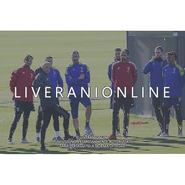 Torino 07.12.2021 Juventus Centre Continassa Allenamento rifinitura Champions League 2021/2022 ©Manuela Viganti/Ag. Aldo Liverani sas Nella foto: massimiliano allegri - leonardo bonucci ©VIGANTI/AGENZIA ALDO LIVERANI SAS