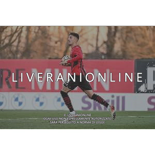 ¬© TVRG Marco Nasti (Milan) esulta dopo il gol dell\'1 a 1 Milan vs Liverpool UEFA Youth League fase a gironi 6a giornata - gruppo B Milano 07-12-2021 Centro sportivo Peppino Vismara foto Roberto Garavaglia/ag. Aldo Liverani sas/AGENZIA ALDO LIVERANI SAS