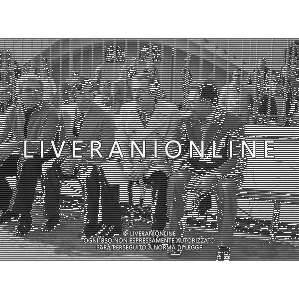 DIRIGENTI INTER CALCIO ALLO STADIO SAN SIRO DI MILANO NEL 1978 - RETROSPETTIVA NELLA FOTO GIANCARLO BELTRAMI, SANDRO MAZZOLA e BENITO LORENZI, ©Archivio Giovanni Liverani/AGENZIA ALDO LIVERANI SAS