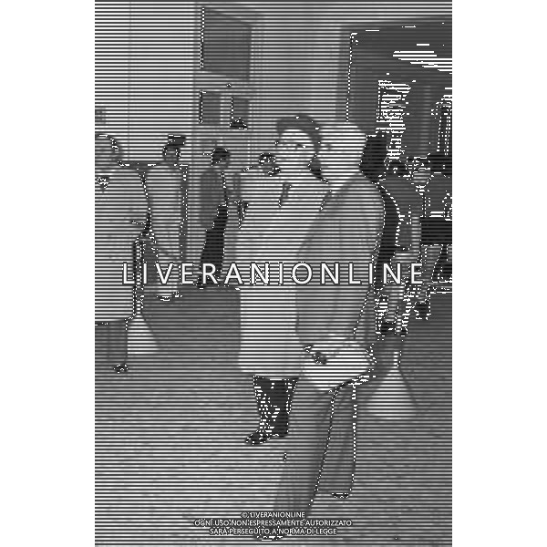 DIRIGENTI INTER CALCIO ALLO STADIO SAN SIRO DI MILANO NEL 1978 - RETROSPETTIVA NELLA FOTO IL PRESIDENTE IVANOE FRAIZZOLI CON FRANCO D\'ATTOMA PRESIDENTE PERUGIA ©Archivio Giovanni Liverani/AGENZIA ALDO LIVERANI SAS