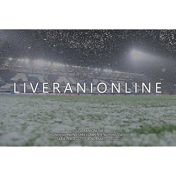 Forte nevicata prima della gara sul campo dello Stadio Atalanta vs Villareal UEFA Champions League fase a gironi 6a giornata - gruppo F Bergamo 08-12-2021 Stadio Atleti Azzurri d\'Italia - Gewiss Stadium foto Roberto Garavaglia/ag. Aldo Liverani sas/AGENZIA ALDO LIVERANI SAS
