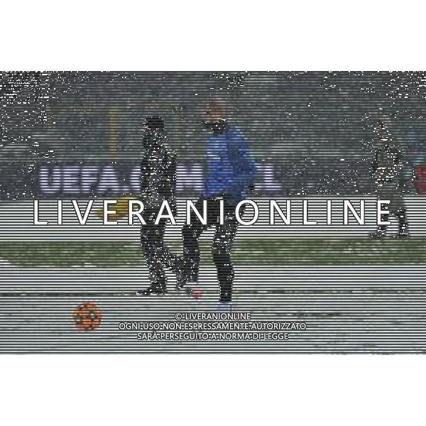fitta nevicata prima della gara Atalanta vs Villareal UEFA Champions League fase a gironi 6a giornata - gruppo F Bergamo 08-12-2021 Stadio Atleti Azzurri d\'Italia - Gewiss Stadium foto Roberto Garavaglia/ag. Aldo Liverani sas
