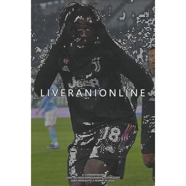 Torino 08.12.2021 Stadio Allianz Stadium ©Alessandro Falzone/Agenzia Aldo Liverani Juventus vs MALMÖ FF Champions League 2021/2022 Nella foto : Esultanza gol di Moise Kean ©FALZONE/AGENZIA ALDO LIVERANI SAS