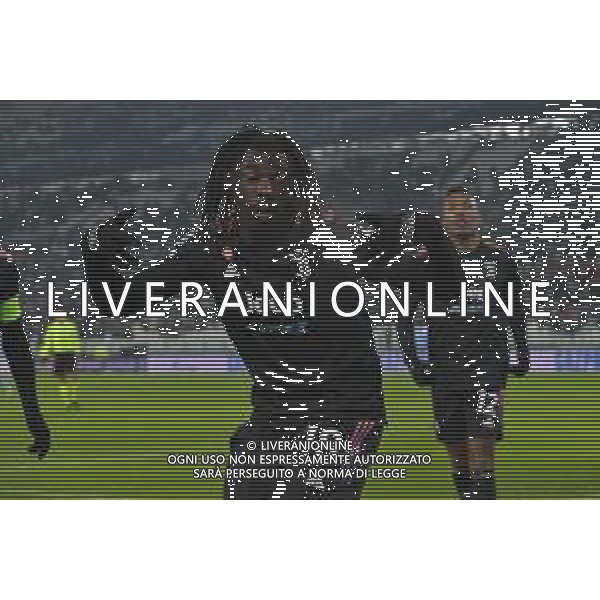 Torino 08.12.2021 Stadio Allianz Stadium ©Alessandro Falzone/Agenzia Aldo Liverani Juventus vs MALMÖ FF Champions League 2021/2022 Nella foto : Esultanza gol di Moise Kean ©FALZONE/AGENZIA ALDO LIVERANI SAS