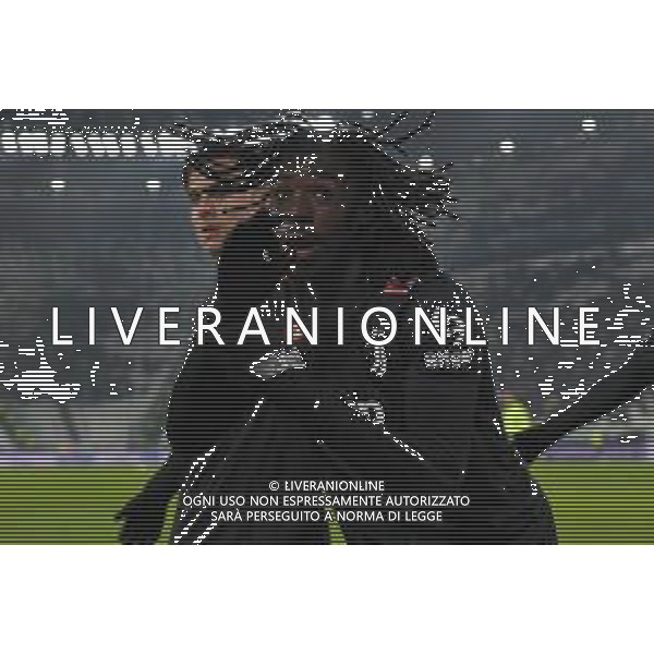 Torino 08.12.2021 Stadio Allianz Stadium ©Alessandro Falzone/Agenzia Aldo Liverani Juventus vs MALMÖ FF Champions League 2021/2022 Nella foto : Esultanza gol di Moise Kean ©FALZONE/AGENZIA ALDO LIVERANI SAS