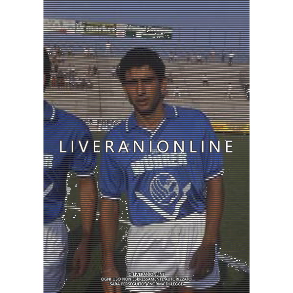 RETROSPETTIVA AUGUSTO GENTILINI CALCIATORE NELLA FOTO AUGUSTO GENTILINI CON LA MAGLIA DEL BRESCIA CALCIO AG ALDO LIVERANI SAS