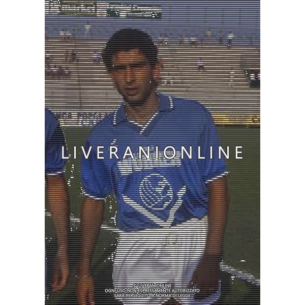 RETROSPETTIVA AUGUSTO GENTILINI CALCIATORE NELLA FOTO AUGUSTO GENTILINI CON LA MAGLIA DEL BRESCIA CALCIO AG ALDO LIVERANI SAS