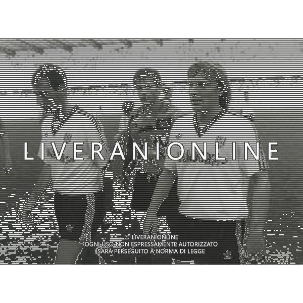 RETROSPETTIVA FRANCO TURCHETTA CALCIATORE NELLA FOTO FRANCO TURCHETTA CON LA MAGLIA DEL CESENA CALCIO AG ALDO LIVERANI SAS