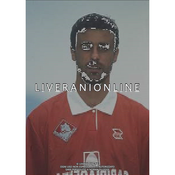 RETROSPETTIVA FRANCESCO TURRINI CALCIATORE NELLA FOTO FRANCESCO TURRINI CON LA MAGLIA DEL PIACENZA CALCIO AG ALDO LIVERANI SAS