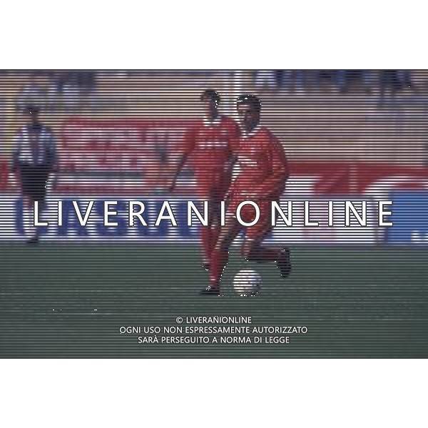 RETROSPETTIVA FRANCESCO TURRINI CALCIATORE NELLA FOTO FRANCESCO TURRINI CON LA MAGLIA DEL PIACENZA CALCIO AG ALDO LIVERANI SAS