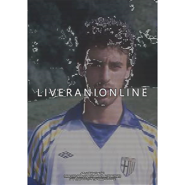 RETROSPETTIVA FRANCESCO TURRINI CALCIATORE NELLA FOTO FRANCESCO TURRINI CON LA MAGLIA DEL PARMA CALCIO AG ALDO LIVERANI SAS