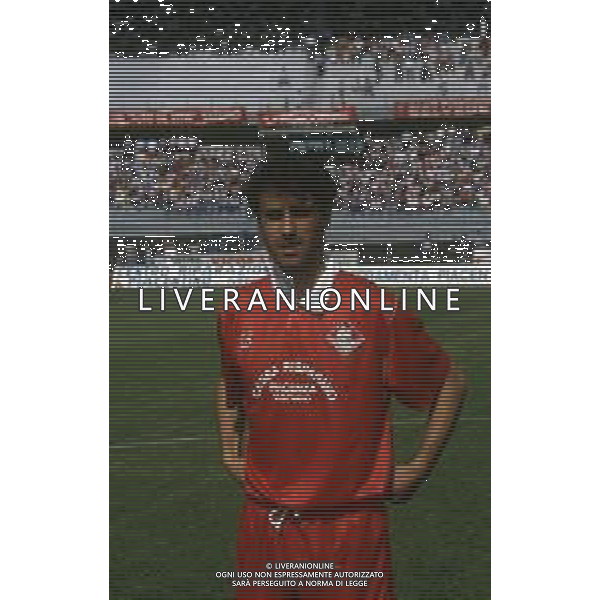 RETROSPETTIVA FRANCESCO TURRINI CALCIATORE NELLA FOTO FRANCESCO TURRINI CON LA MAGLIA DEL PIACENZA CALCIO AG ALDO LIVERANI SAS