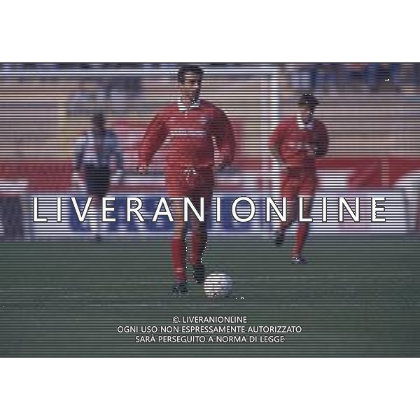 RETROSPETTIVA FRANCESCO TURRINI CALCIATORE NELLA FOTO FRANCESCO TURRINI CON LA MAGLIA DEL PIACENZA CALCIO AG ALDO LIVERANI SAS
