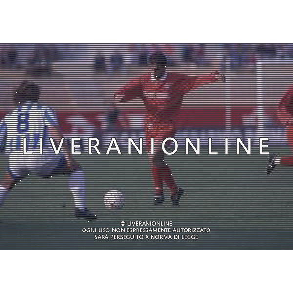 RETROSPETTIVA FRANCESCO TURRINI CALCIATORE NELLA FOTO FRANCESCO TURRINI CON LA MAGLIA DEL PIACENZA CALCIO AG ALDO LIVERANI SAS