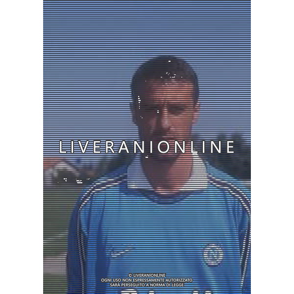 RETROSPETTIVA FRANCESCO TURRINI CALCIATORE NELLA FOTO FRANCESCO TURRINI CON LA MAGLIA DEL NAPOLI CALCIO AG ALDO LIVERANI SAS