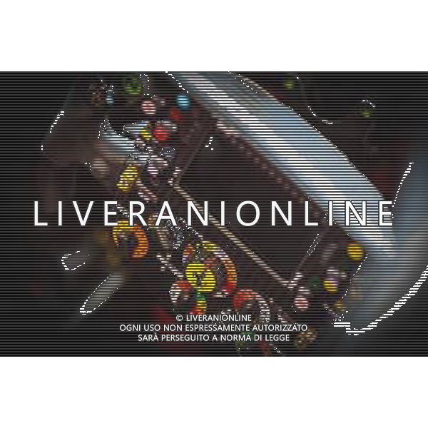 Scuderia Ferrari steering wheel 09.12.2021. Formula 1 World Championship, Rd 22, Abu Dhabi Grand Prix, Yas Marina Circuit, Abu Dhabi, Preparation Day. - www.xpbimages.com, EMail: requests@xpbimages.com ¬© Copyright: Charniaux / XPB Images/AGENZIA ALDO LIVERANI SAS - ITALY ONLY EDITORIAL USE ONLY