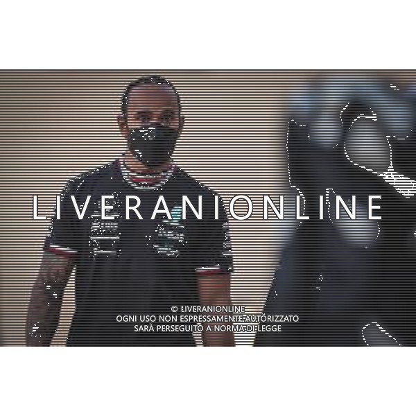 Lewis Hamilton (GBR), Mercedes AMG F1 09.12.2021. Formula 1 World Championship, Rd 22, Abu Dhabi Grand Prix, Yas Marina Circuit, Abu Dhabi, Preparation Day. - www.xpbimages.com, EMail: requests@xpbimages.com ¬© Copyright: Charniaux / XPB Images/AGENZIA ALDO LIVERANI SAS - ITALY ONLY EDITORIAL USE ONLY