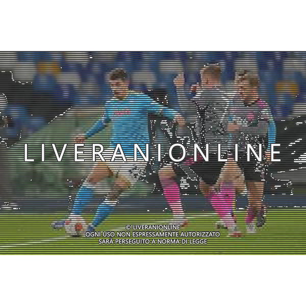 NAPOLI - LEICESTER CITY EUROPA LEAGUE 09.12.2021 NELLA FOTO Giovanni Di Lorenzo, Harvey Barnes ©MOSCA/AGENZIA ALDO LIVERANI SAS