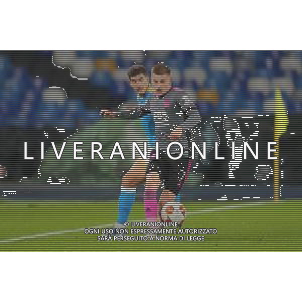 NAPOLI - LEICESTER CITY EUROPA LEAGUE 09.12.2021 NELLA FOTO Harvey Barnes, Giovanni Di Lorenzo ©MOSCA/AGENZIA ALDO LIVERANI SAS