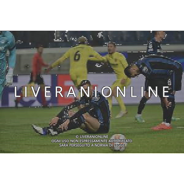 delusione Merih Demiral (Atalanta) e Jose\' Palomino (Atalanta) dopo il gol del 2 a 0 Atalanta vs Villareal UEFA Champions League fase a gironi recupero 6a giornata - gruppo F Bergamo 09-12-2021 Stadio Atleti Azzurri d\'Italia - Gewiss Stadium foto Roberto Garavaglia/ag. Aldo Liverani sas/AGENZIA ALDO LIVERANI SAS