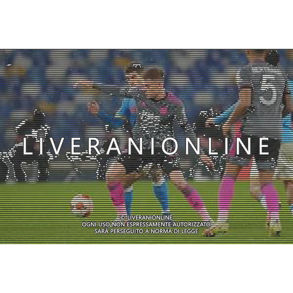 NAPOLI - LEICESTER CITY EUROPA LEAGUE 09.12.2021 NELLA FOTO Harvey Barnes, Giovanni Di Lorenzo ©MOSCA/AGENZIA ALDO LIVERANI SAS