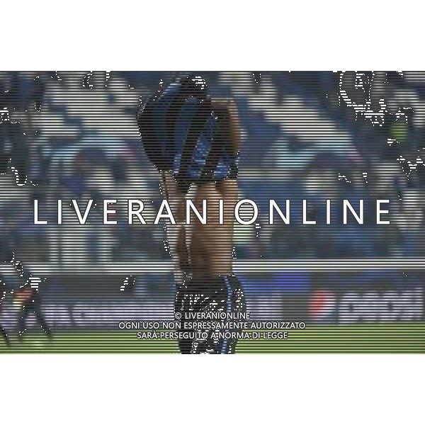 Duvan Zapata (Atalanta) a fine gara Atalanta vs Villareal UEFA Champions League fase a gironi recupero 6a giornata - gruppo F Bergamo 09-12-2021 Stadio Atleti Azzurri d\'Italia - Gewiss Stadium foto Roberto Garavaglia/ag. Aldo Liverani sas/AGENZIA ALDO LIVERANI SAS