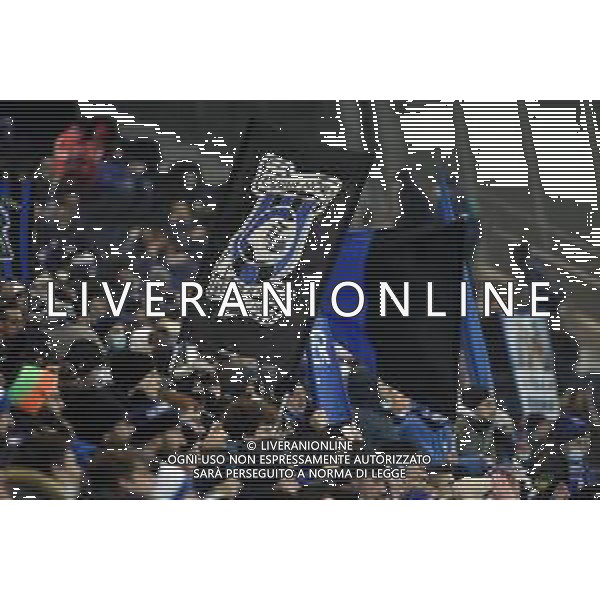 tifosi Atalanta Atalanta vs Villareal UEFA Champions League fase a gironi recupero 6a giornata - gruppo F Bergamo 09-12-2021 Stadio Atleti Azzurri d\'Italia - Gewiss Stadium foto Roberto Garavaglia/ag. Aldo Liverani sas/AGENZIA ALDO LIVERANI SAS