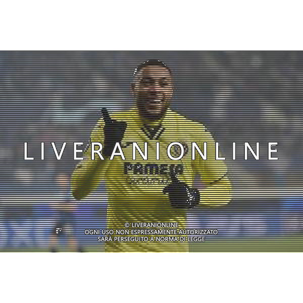 Arnaut Danjuma (Villareal) esulta dopo il gol dell\'1 a 0 Atalanta vs Villareal UEFA Champions League fase a gironi recupero 6a giornata - gruppo F Bergamo 09-12-2021 Stadio Atleti Azzurri d\'Italia - Gewiss Stadium foto Roberto Garavaglia/ag. Aldo Liverani sas/AGENZIA ALDO LIVERANI SAS