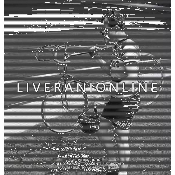 1955 MILANO PROVE DI CICLISMO AL VIGORELLI AG ALDO LIVERANI SAS