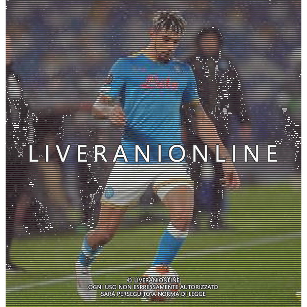 NAPOLI - LEICESTER CITY EUROPA LEAGUE 09.12.2021 NELLA FOTO Kevin Malcuit ©MOSCA/AGENZIA ALDO LIVERANI SAS