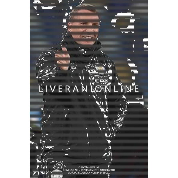 NAPOLI - LEICESTER CITY EUROPA LEAGUE 09.12.2021 NELLA FOTO Brendan Rodgers ©MOSCA/AGENZIA ALDO LIVERANI SAS