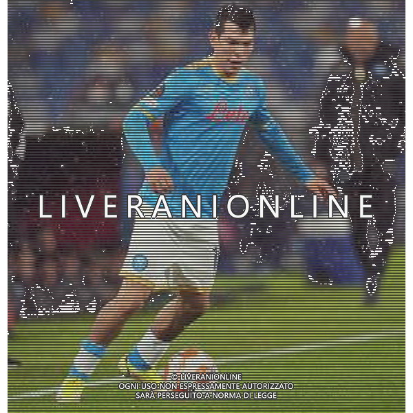 NAPOLI - LEICESTER CITY EUROPA LEAGUE 09.12.2021 NELLA FOTO Hirving Lozano ©MOSCA/AGENZIA ALDO LIVERANI SAS