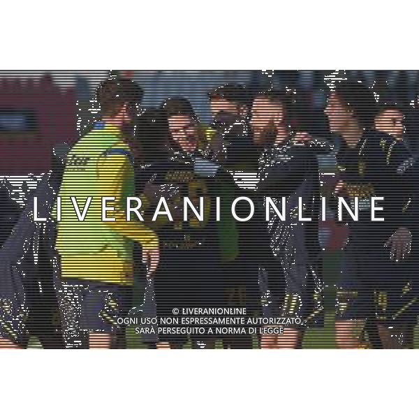 ¬© TVRG esultanza Frosinone dopo il gol dell\'1 a 0 Monza vs Frosinone Campionato Serie BKT - 17a giornata Monza 11-12-2021 U-Power Stadium foto Roberto Garavaglia/ag. Aldo Liverani sas /AGENZIA ALDO LIVERANI SAS