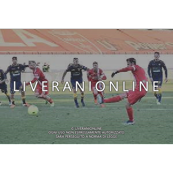 ¬© TVRG Luca Mazzitelli (Monza) segna il gol del 3 a 2 su rigore Monza vs Frosinone Campionato Serie BKT - 17a giornata Monza 11-12-2021 U-Power Stadium foto Roberto Garavaglia/ag. Aldo Liverani sas /AGENZIA ALDO LIVERANI SAS