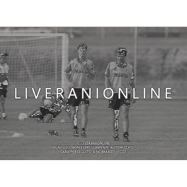 1993 SETTEMBRE MILANELLO ALLENAMENTO MILAN NELLA FOTO BRIAN LAUDRUP E DEJAN SAVICEVIC AG ALDO LIVERANI SAS
