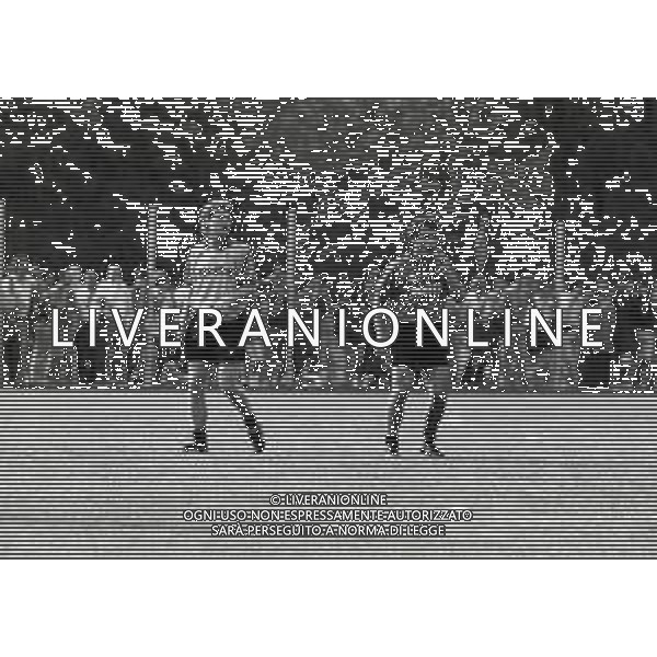 1993 SETTEMBRE MILANELLO ALLENAMENTO MILAN NELLA FOTO FLORIN RADUCIOIU E ROBERTO DONADONI AG ALDO LIVERANI SAS
