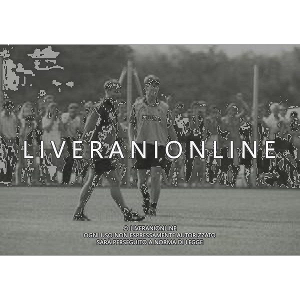 1993 SETTEMBRE MILANELLO ALLENAMENTO MILAN NELLA FOTO ALESSANDRO ORLANDO E BRIAN LAUDRUP AG ALDO LIVERANI SAS