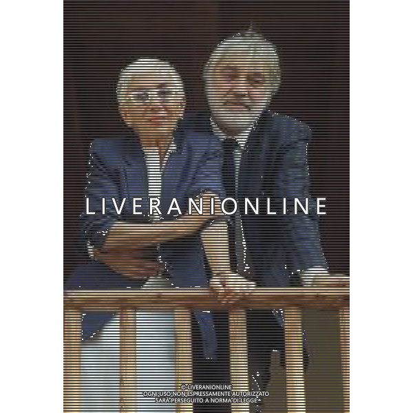RETROSPETTIVA LINA WERTMULLER REGISTA CON IL MARITO ENRICO JOB NEL 1985 ©DFP/ARCHIVIO AGENZIA ALDO LIVERANI SAS