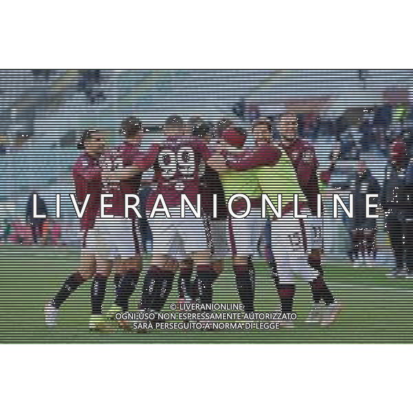 Torino 12.12.2021 Stadio Grande Torino Torino vs Bologna Campionato Serie A 2021/2022 ©Manuela Viganti/Agenzia Aldo Liverani Nella foto: esultanza del torino dopo il gol di tommaso pobega